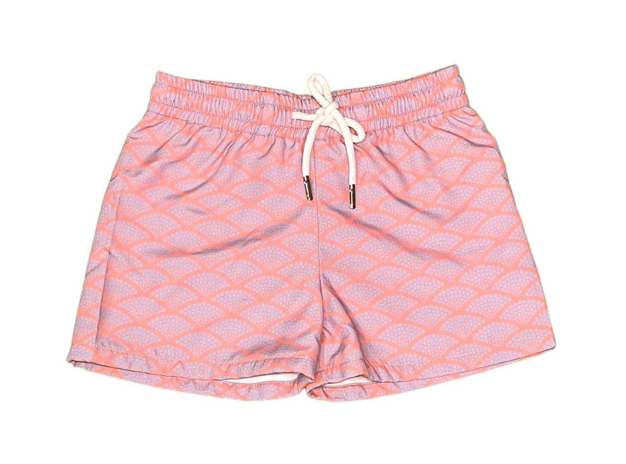 Saltwater Boys Company - SAINT SIMONS SHORTIES UPF 50+ CORAL DOTS BOYS