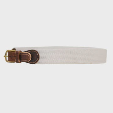 Buddy Belt-Canvas in White