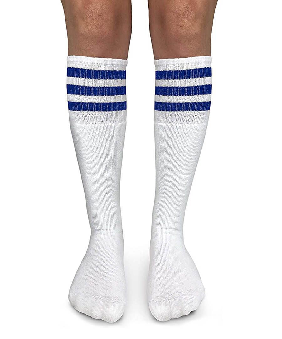 Stripe Knee High Tube Socks