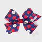 MED APPLE PRINT BOW