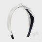 Satin Knot Wrapped Headband - WHT