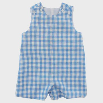 Sky Linen Gingham- John John w/ Tab