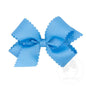 Medium Grosgrain Hair Bow with Scalloped Edge - COP