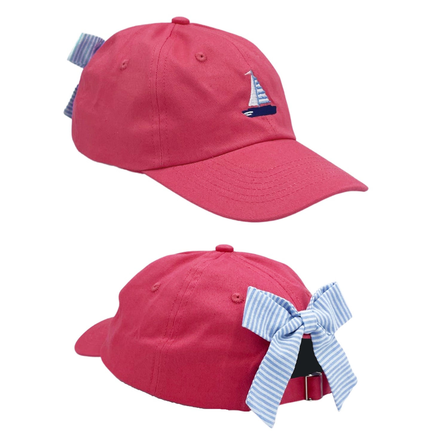 Sailboat Bow Baseball Hat (Girls)