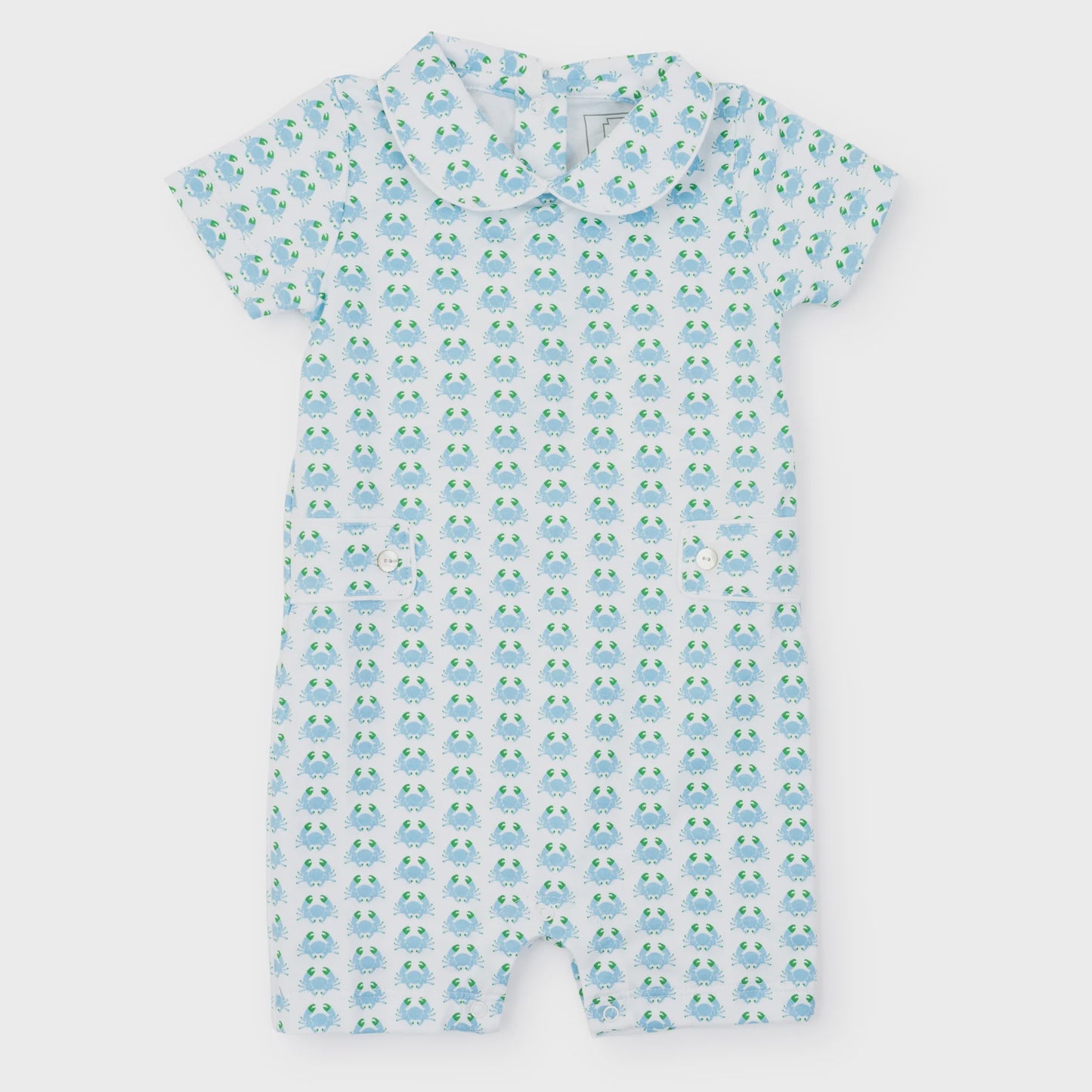 HENRY BOYS' PIMA COTTON SHORTALL - COOL CRABS