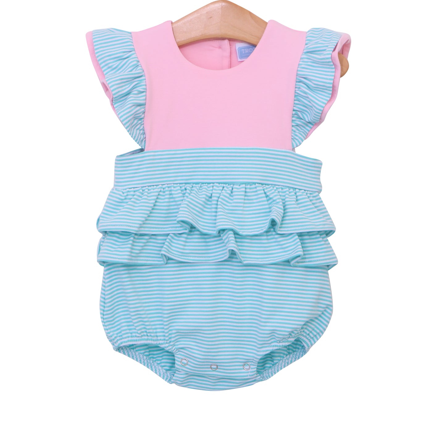 Rosie Bubble- Mint Stripe & Pink