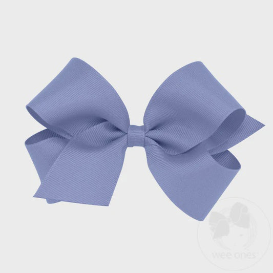 Medium Classic Grosgrain Hair Bow (Plain Wrap) -BBD