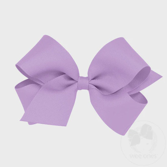 Medium Classic Grosgrain Hair Bow (Plain Wrap)- LOR