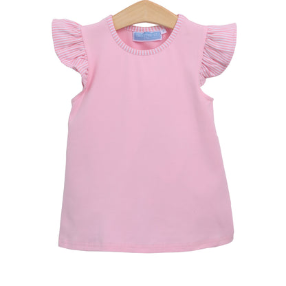 Vivian Flutter Top - Light Pink