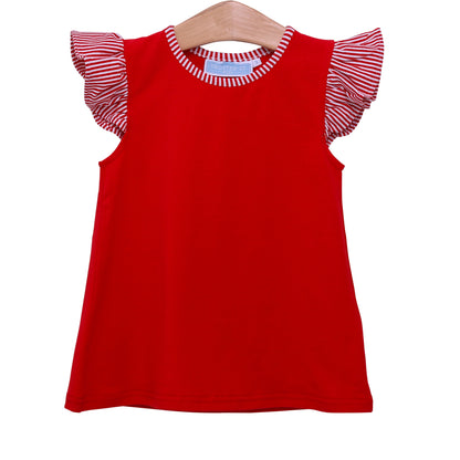 Vivian Flutter Top - Red