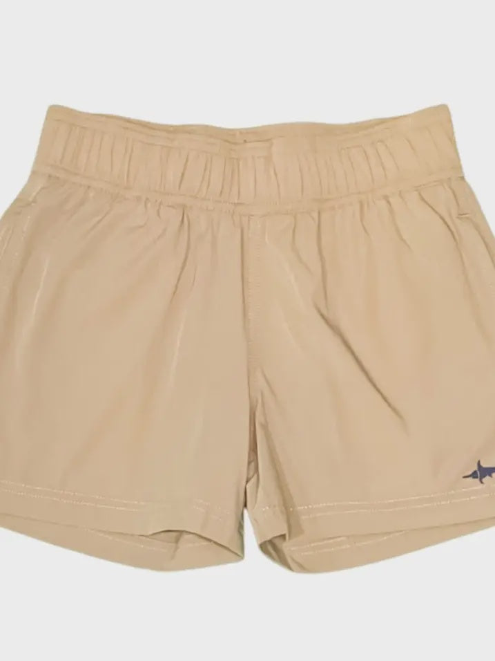 Inlet Boys Performance Short Upf 50+ Khaki